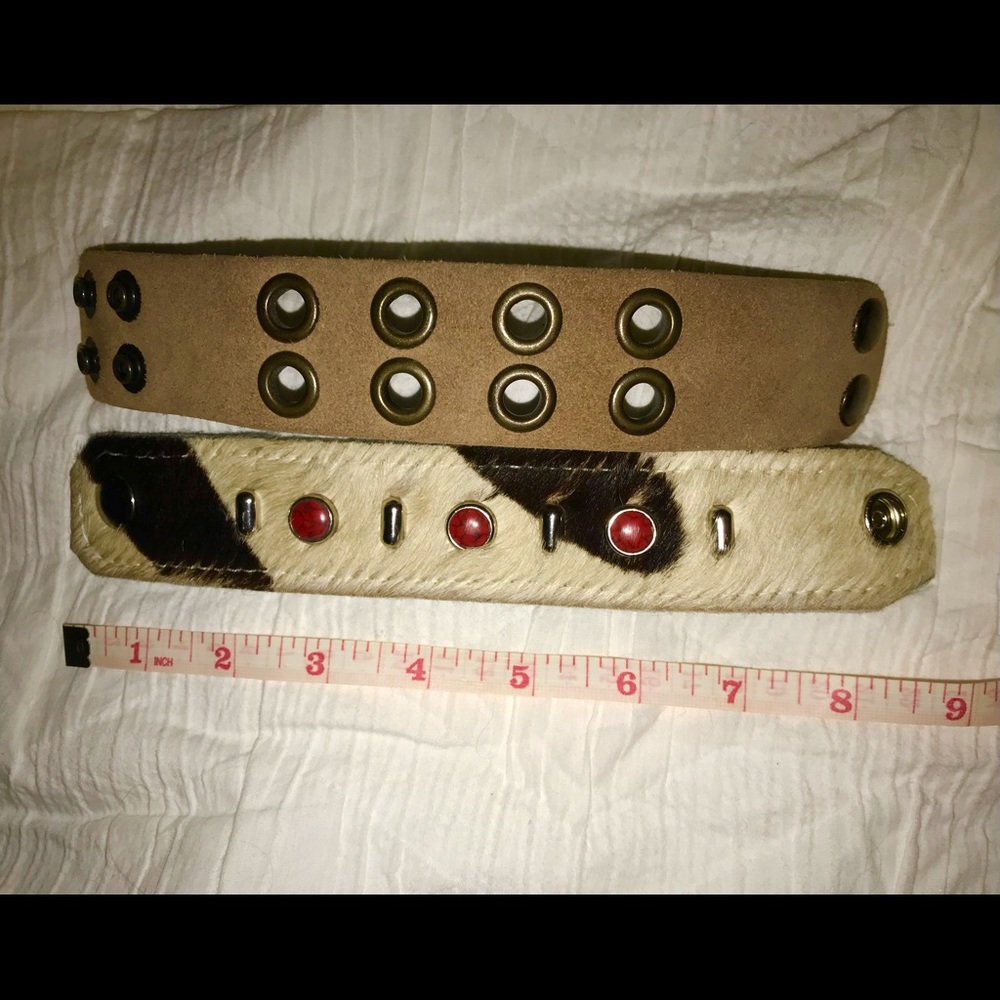 ๐ช2 LEATHER CUFFS๐ช - Picture 2 of 4